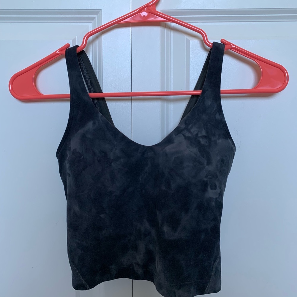 lululemon align cropped tank top in Diamond Dye Pitch Grey Graphite Grey